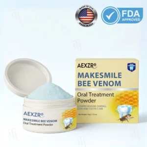 ✅ Recommended by professional dentists🦷 AEXZR® Makesmile Bee Venom Oral Treatment Powder - A one-month supply that eliminates 90% of bacteria that regular brushing can't handle🔥