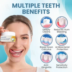 ✅ Recommended by professional dentists🦷 AEXZR® Makesmile Bee Venom Oral Treatment Powder - A one-month supply that eliminates 90% of bacteria that regular brushing can't handle🔥