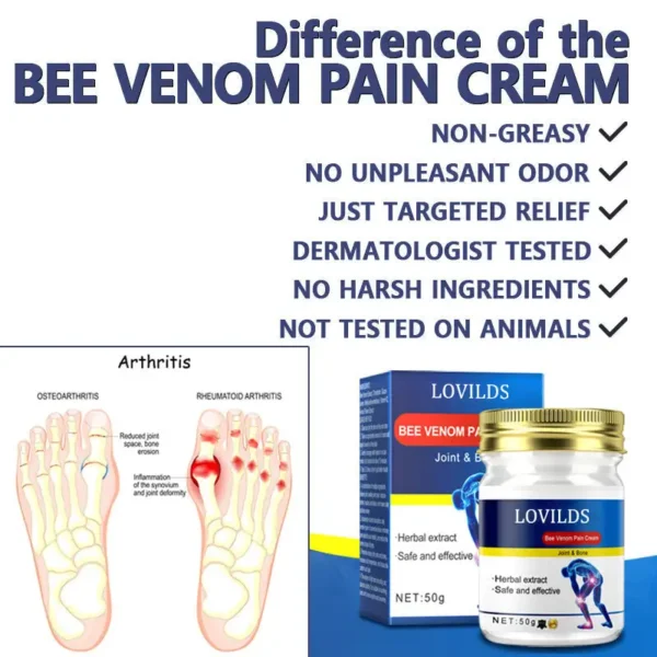 LOVILDS™ Bee Venom Joint and Bone Therapy Advanced Cream🎉Limited Time Offer🐝