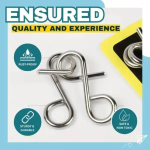 AEXZRยฎ 3D Metal Challenge Puzzle Toy (๐๐% ๐๐ฝ๐ฝ ๐๐ก๐๐ฆ ๐๐ก ๐ญ๐ฌ ๐ ๐๐ก๐จ๐ง๐๐ฆ)