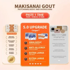 🔥Cougex™ Back Pain Patch Natural Pain Relief Patches for Knee Neck Shoulder and Joint Pain Muscle Soreness Arthritis Relief