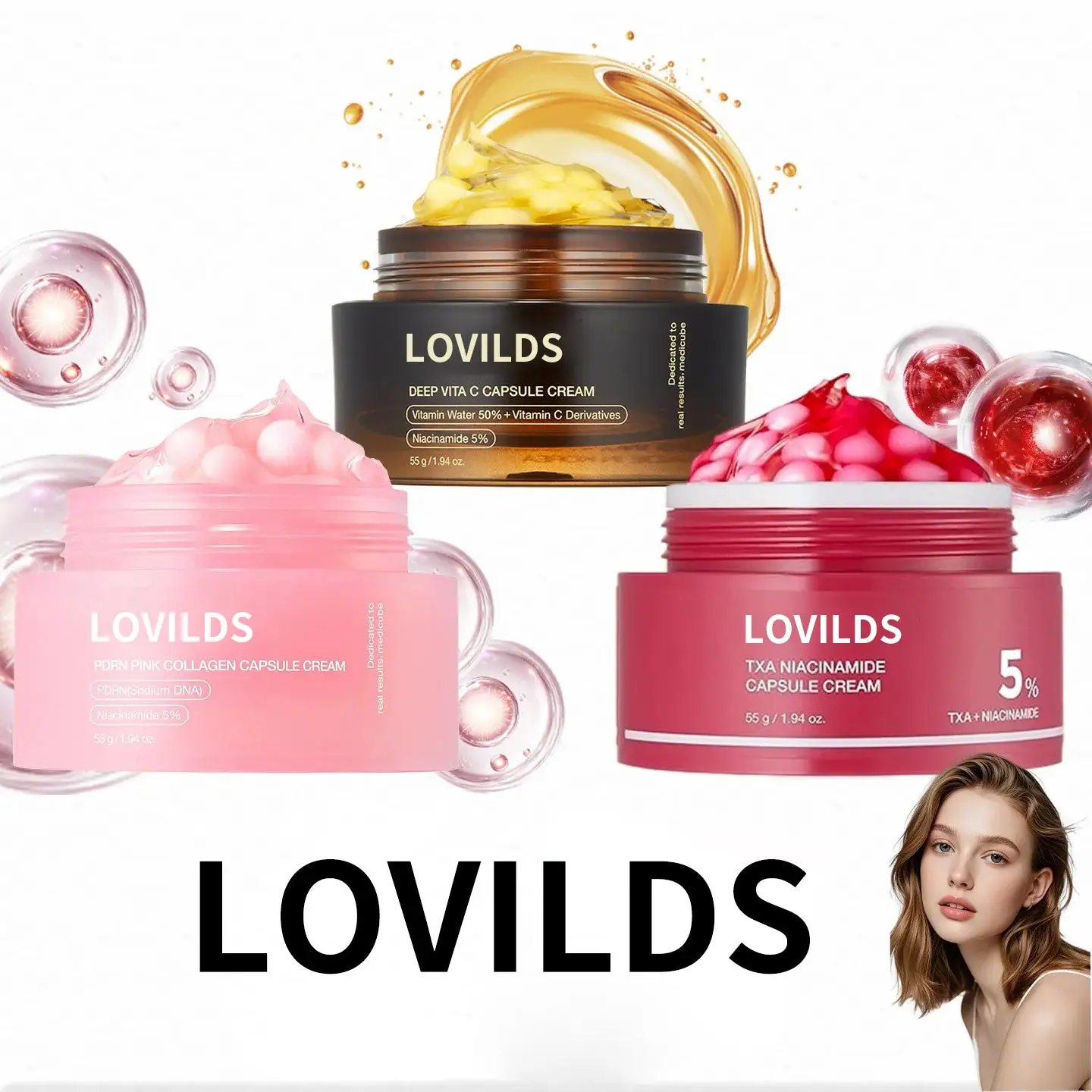 🔥🔥Final 6 hours 60% OFF:🌸LOVILDS™Mix & Match Boba Cream Set| Tiktok Viral Capsule Creams for Uneven Skin Tone, Glow Hydration, Korean Skincare, K-beauty