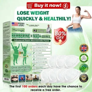 🇺🇸 𝐎𝐟𝐟𝐢𝐜𝐢𝐚𝐥 𝐔𝐒 𝐒𝐭𝐨𝐫𝐞 | 🧑‍⚕️ LOVILDS™ Moringa · Berberine × NAD+ 𝟏𝟎-𝐢𝐧-𝟏 𝐀𝐝𝐯𝐚𝐧𝐜𝐞𝐝 𝐍𝐚𝐧𝐨 𝐌𝐢𝐜𝐫𝐨𝐧𝐞𝐞𝐝𝐥𝐞 𝐏𝐚𝐭𝐜𝐡 — 𝐎𝐧𝐜𝐞 𝐃𝐚𝐢𝐥𝐲, 𝐕𝐢𝐬𝐢𝐛𝐥𝐞 𝐑𝐞𝐬𝐮𝐥𝐭𝐬 𝐢𝐧 𝟕 𝐃𝐚𝐲𝐬