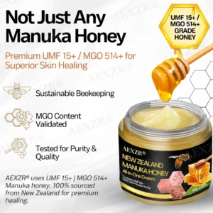 ⚡ New Year Flash Deals! 50% OFF - AEXZR® New Zealand Manuka Honey All-in-One Cream