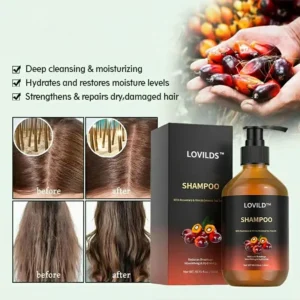 LOVILDS™ Hair Growth Shampoo - For Men & Women with Thinning Hair & Hair Loss Restore Thicker, Healthier Hair Naturally