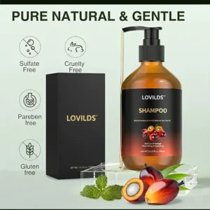 LOVILDS™ Hair Growth Shampoo - For Men & Women with Thinning Hair & Hair Loss Restore Thicker, Healthier Hair Naturally