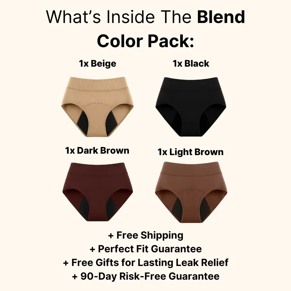 💖Last Day 50% OFF|LOVILDS™ 100% Leak-Proof Underwear 4-pack