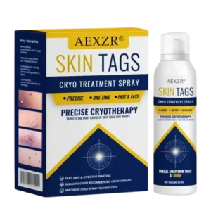 AEXZR® Skin Tag Cryo Treatment Spray Precision Cryo-Tech Freezes Away Skin Tags Warts in Seconds No Blades, No Pain.