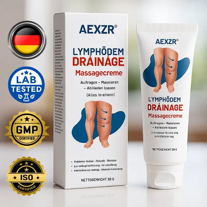 🏆Offizieller Store | 🛡️ Holen Sie sich das Gefühl von Leichtigkeit in 7 Tagen zurück! AEXZR® LYMPHÖDEM-Drainage-Massagecreme